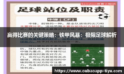 赢得比赛的关键策略：铁甲风暴：极限足球解析